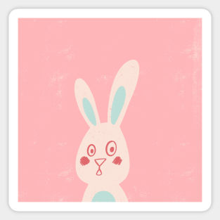 Shock Cute Bunny Sticker